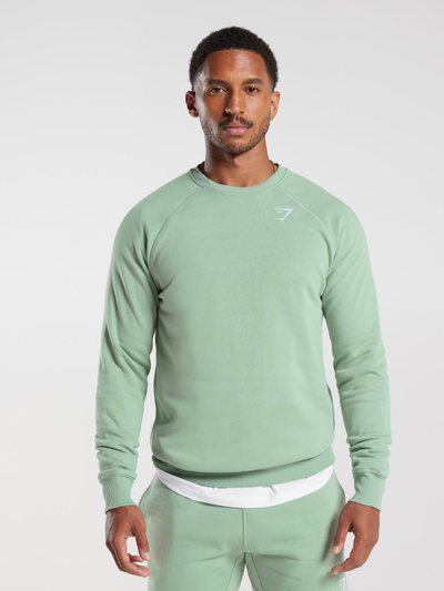 Gymshark Gymshark Crest Sweatshirt - Desert Sage Green