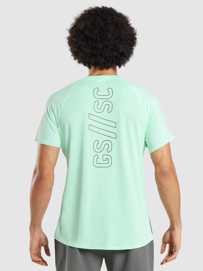 Gymshark Gymshark //Steve Cook T-Shirt - Turbo Blue