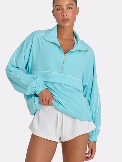 Oh Polly Oversized Track Jacket in Aqua