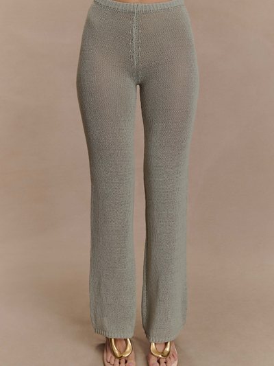 Meshki Malani Wide Leg Knit Pants - Sage