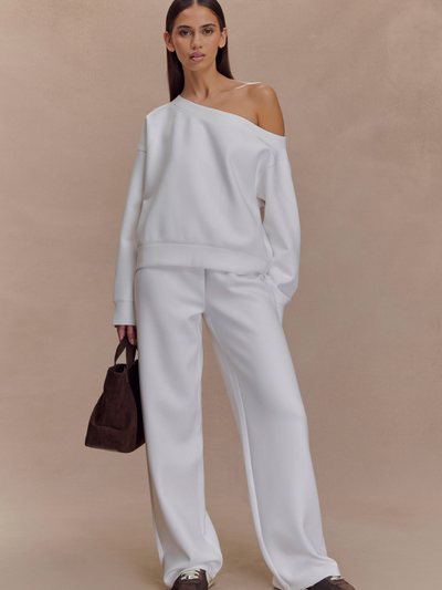 Meshki August Straight Leg Jogger - Ivory