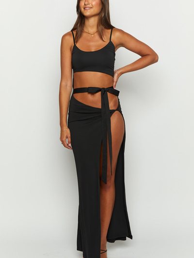 Beginningboutique Wild Night Black Maxi Dress