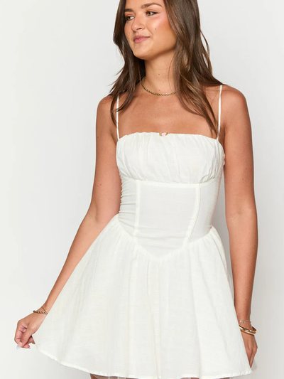Beginningboutique Peaches White Mini Dress