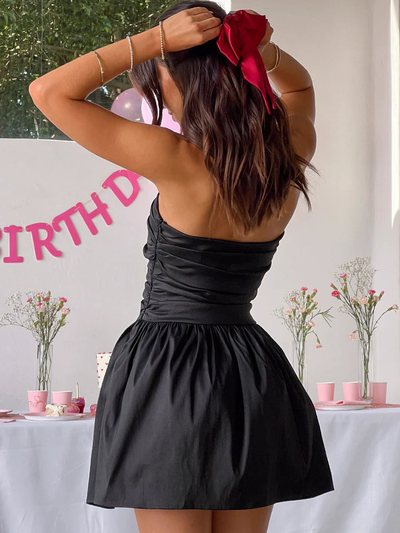 Beginningboutique Call On Me Black Strapless Mini Dress
