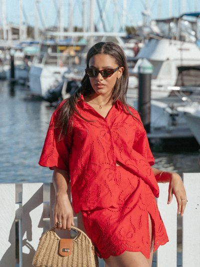 Petalandpup Gallie Skirt Set - Red