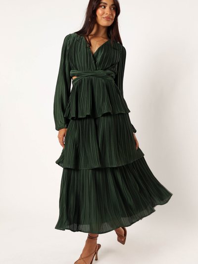 Petalandpup Pippa Long Sleeve Midi Dress - Emerald