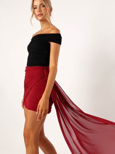 Petalandpup Night Lover Mini Skirt - Merlot
