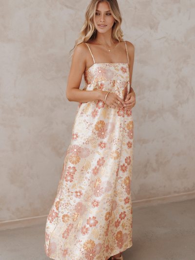 Petalandpup Yasmine Maxi Dress - Pink Floral