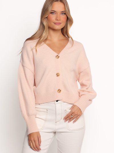 Petalandpup Isabel Button Front Cardigan - Pale Pink