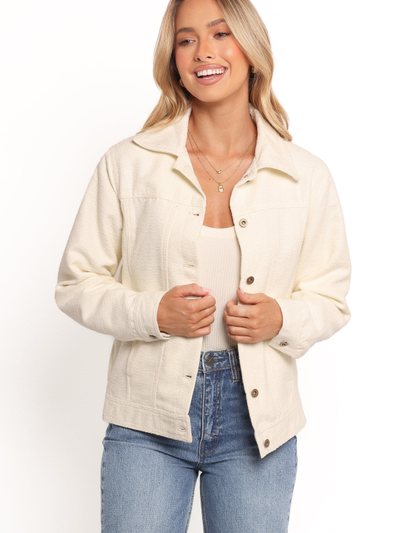 Petalandpup Sandy Boucle Jacket - White