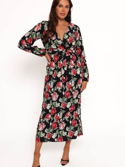 Petalandpup Minelli Pleat Top - Black Rose