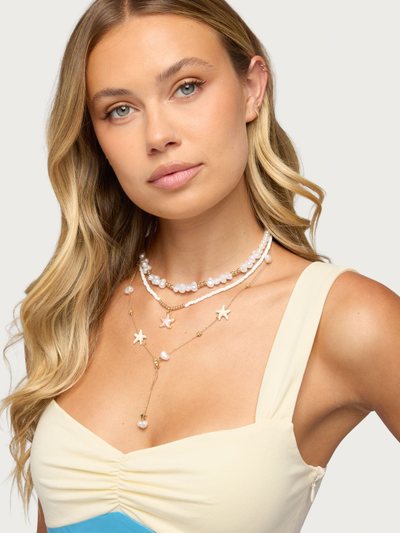 Edikted Seaside Babe Layered Necklace
