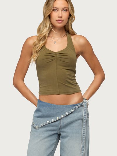 Edikted Montanah Pleated Halter Top