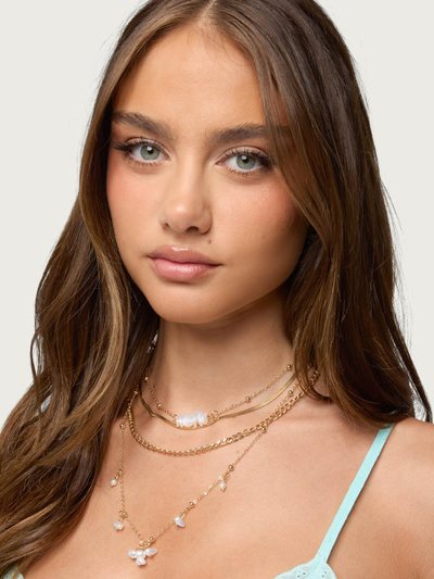 Edikted Pearly Chain Necklace Pack