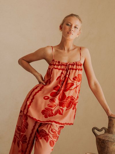 Saboskirt Alani Top - Fiore Postcards