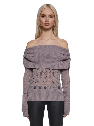 Dollskill Flirty Tease Off The Shoulder Sweater