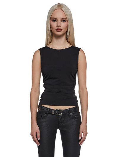 Dollskill Elegant Turn Short Sleeve Top - Black