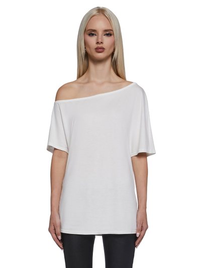 Dollskill Flirting Over Oversized Tee - White