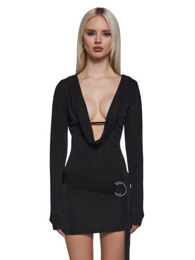 Dollskill Legendary Night Deep Cowl Neck Dress