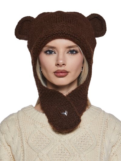 Dolls Kill Beary Shy Hood Hat