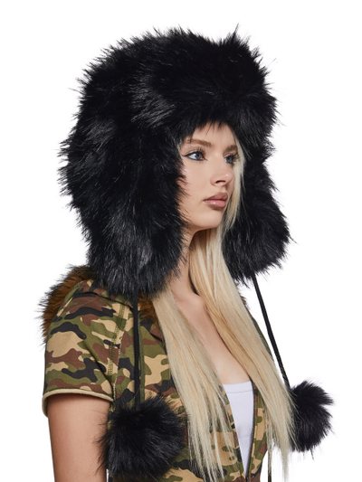 Dollskill Popular Elite Faux Fur Hat - Black