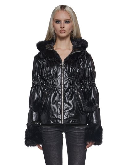 Dolls Kill Puffer Jacket With Faux Fur Trim