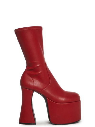 Dollskill Retro Party Stretch Boots - Red