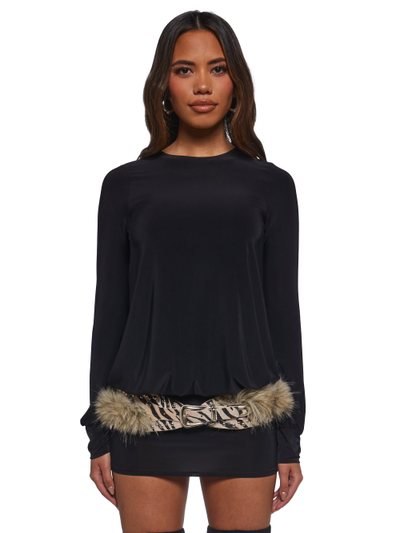 Dollskill Class Clique Long Sleeve Dress - Black