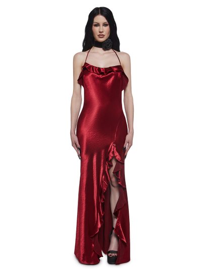 Dollskill Envy Appeal Satin Maxi Dress