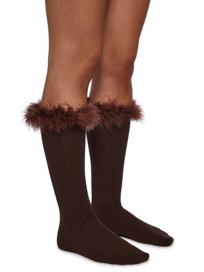 Dolls Kill Snowy Top Knit Socks