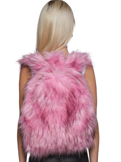 Dollskill Rosy Roam Faux Fur Backpack - Pink