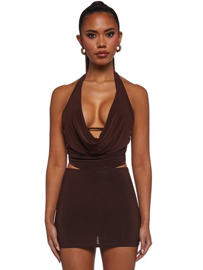 Dollskill Chart Topper Skirt Set - Brown