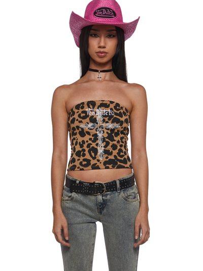 Dollskill Leopard Tube Top