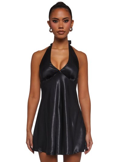 Dollskill House Party Halter Dress - Black