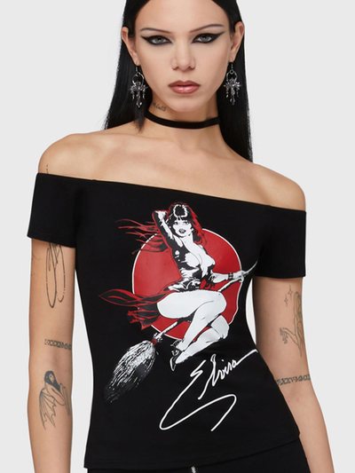 Killstar Moonstruck Bardot Top