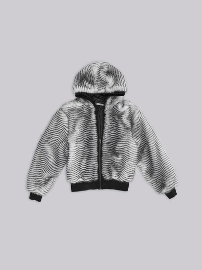 Jadedldn White Bear Faux Fur Jacket