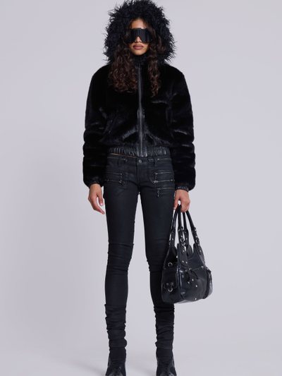 Jadedldn Raven Faux Fur Jacket