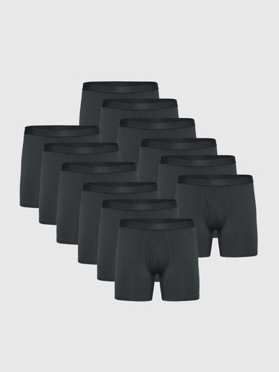 Trueclassictees Carbon Boxer Briefs W/ Fly 12-Pack 2025