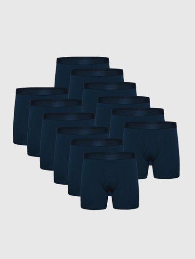 Trueclassictees Navy Boxer Briefs W/ Fly 12-Pack 2025