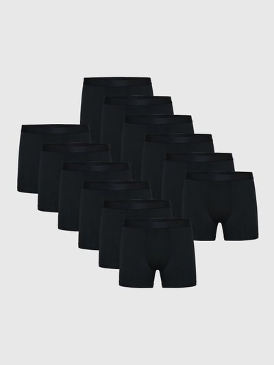 Trueclassictees Black Boxer Trunks 12-Pack