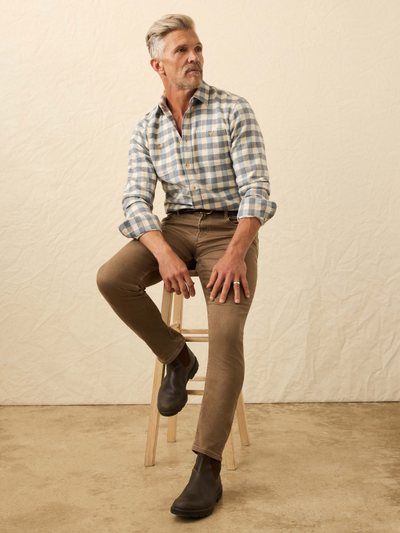 Fahertybrand Heirloom Portuguese Flannel Shirt - Samarra Beach Buffalo