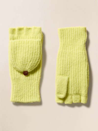 Fahertybrand Alpaca Cozy Pop Top Mitten - Citrus Shore