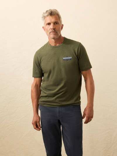 Fahertybrand Nazare Sunwashed Tee - Fall Evergreen