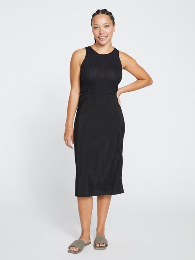 Universalstandard Cooling Stretch Cupro Bias Skirt - Black