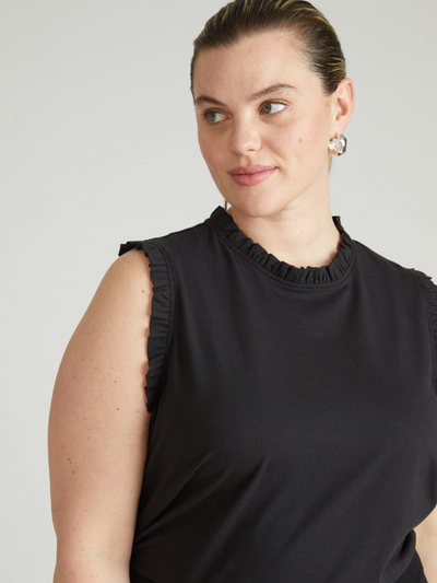 Universalstandard Tabitha Frill Top - Black