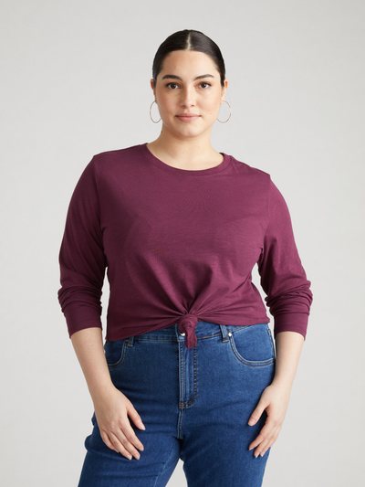 Universalstandard Light-As-Air Long Sleeve Crew Neck Tee - Jam