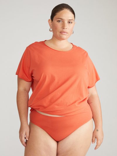 Universalstandard Pima Cotton Mid Rise Bikini - Sweet Berry