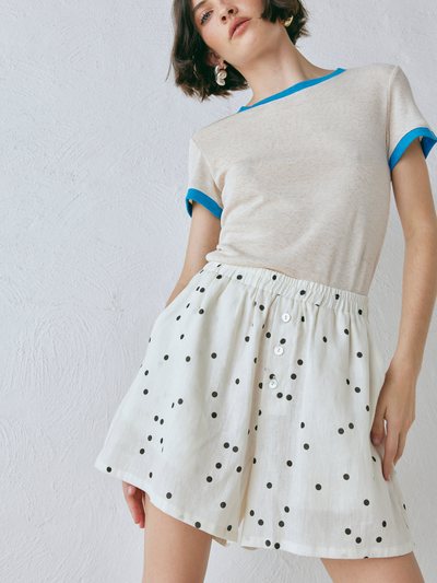 Vergegirl Eliza Linen Shorts Dot