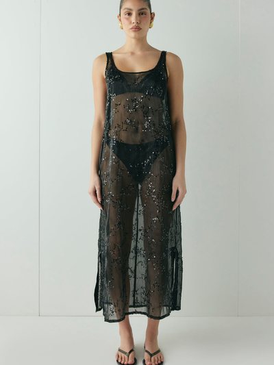 Vergegirl Neve Sequin Midi Dress Black
