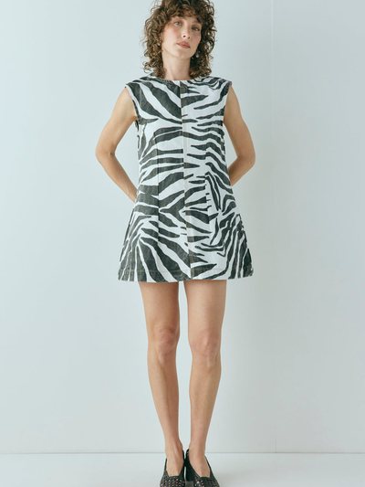 Vergegirl Lolita Denim Mini Dress Zebra